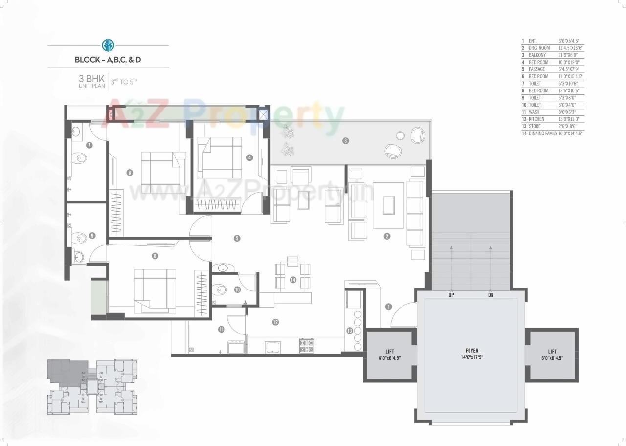 Layout of real estate project Skylon located at Gota, Ahmedabad, Gujarat