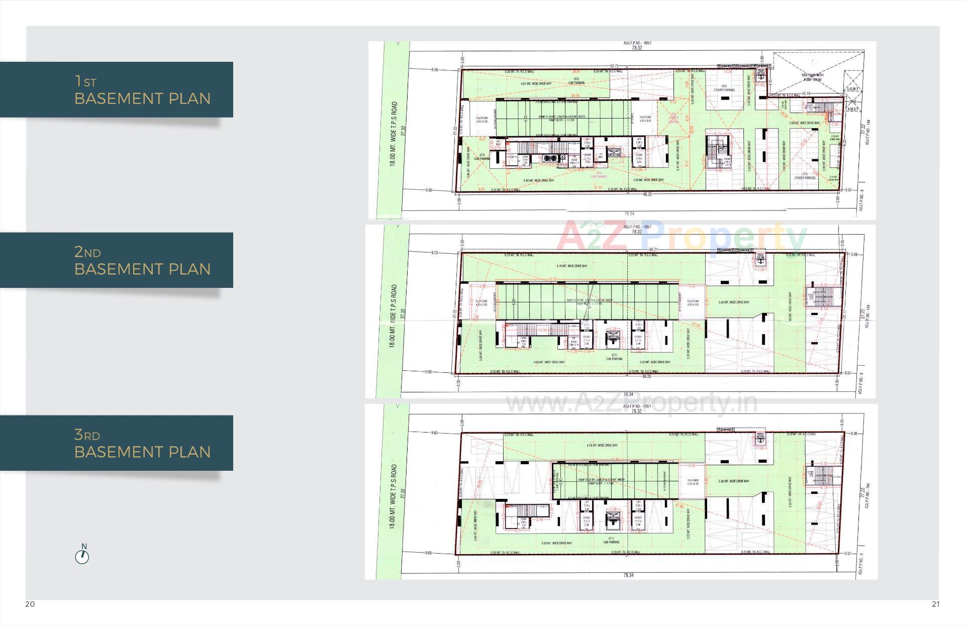Layout of real estate project Skyros located at Bodakdev, Ahmedabad, Gujarat