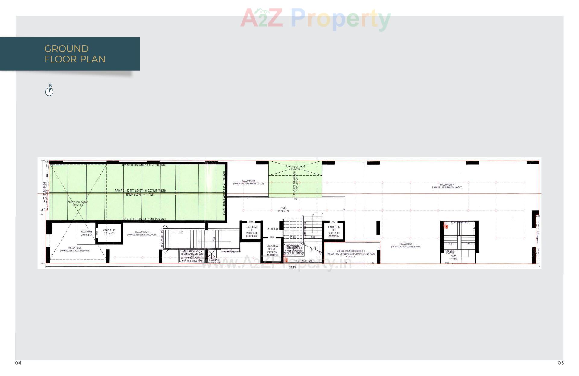 Layout of real estate project Skyros located at Bodakdev, Ahmedabad, Gujarat