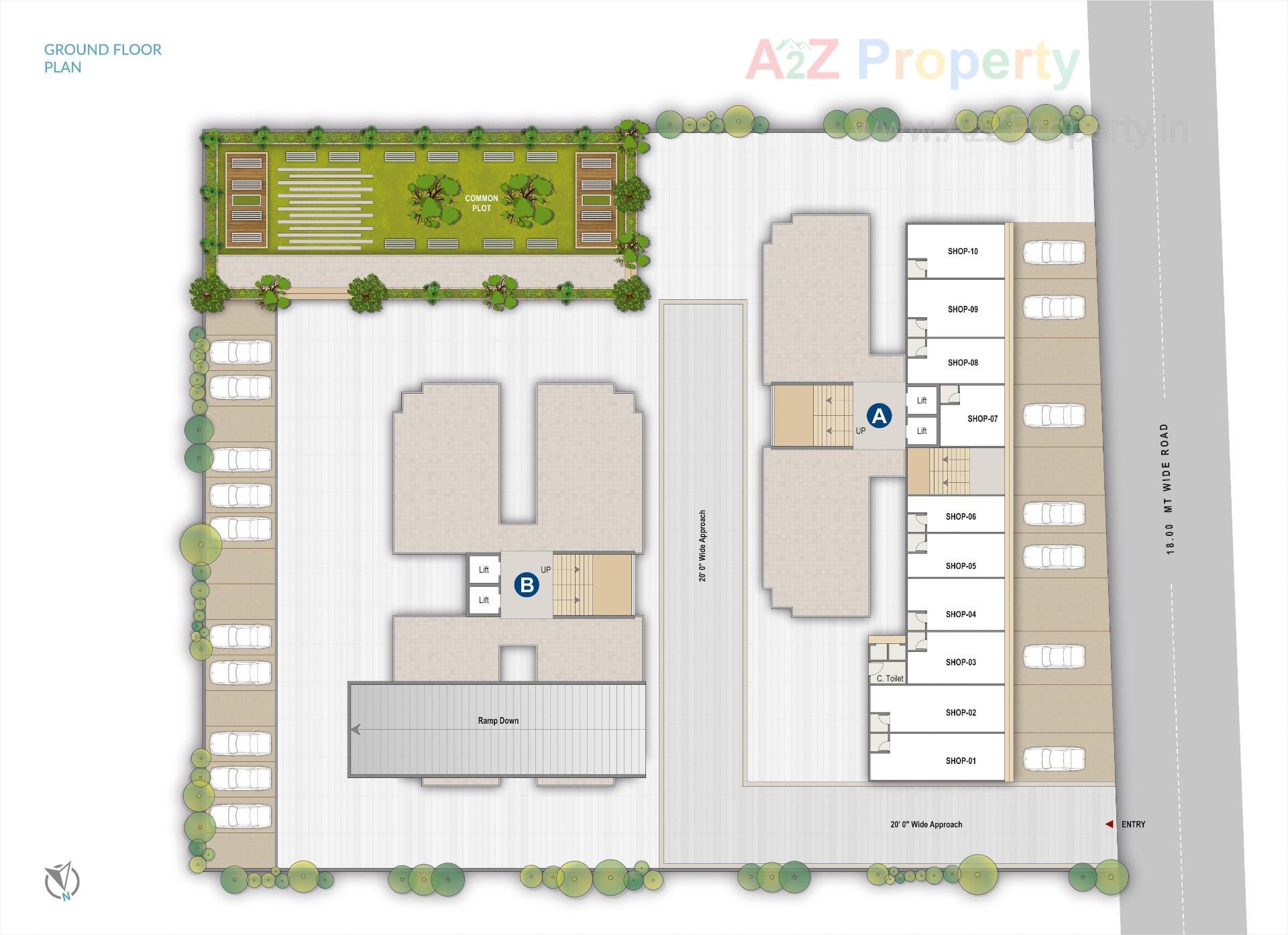 Layout of real estate project Skyview located at Vastral, Ahmedabad, Gujarat