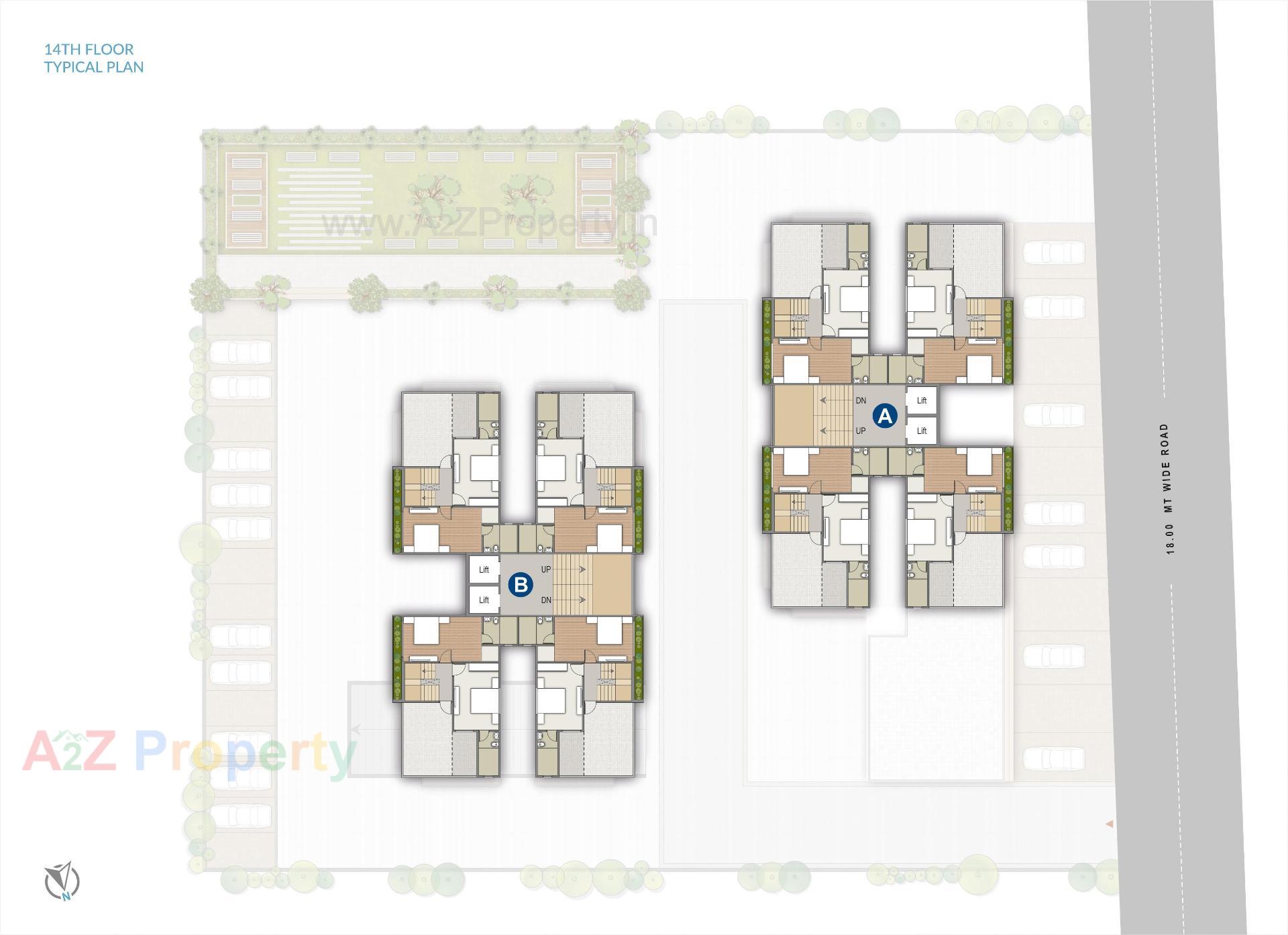 Layout of real estate project Skyview located at Vastral, Ahmedabad, Gujarat