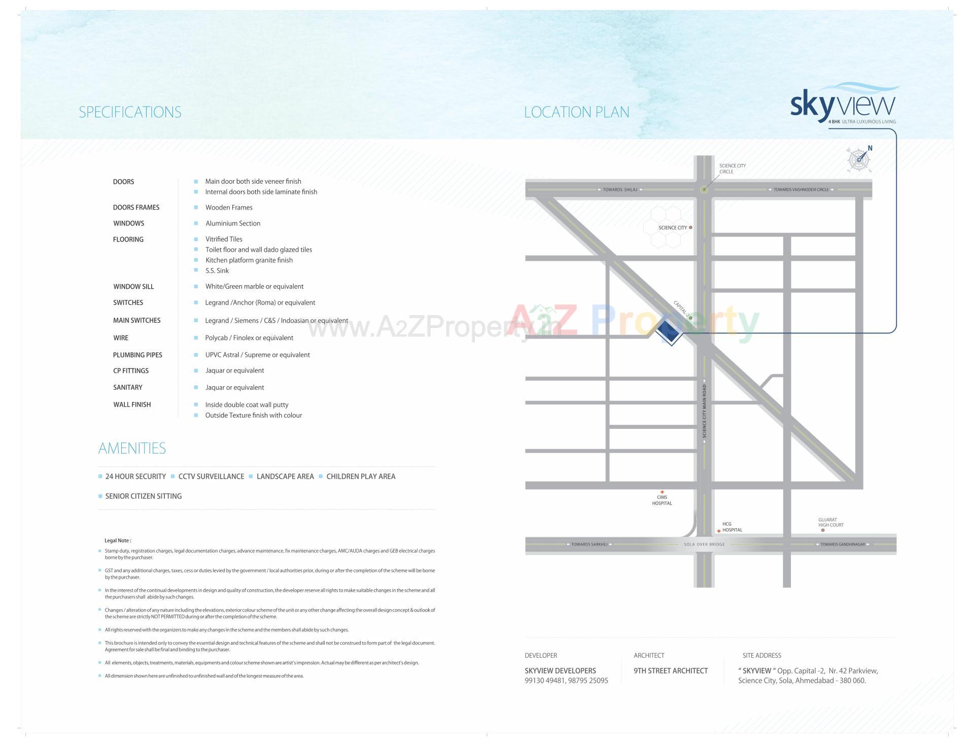  of real estate project Skyview located at Sola, Ahmedabad, Gujarat