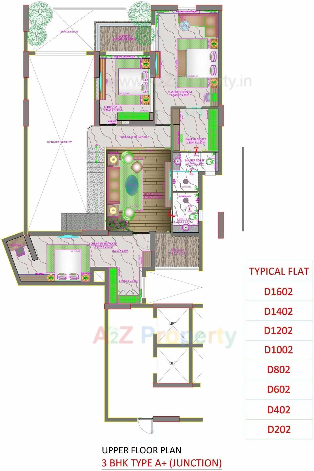 Layout of real estate project Skyville located at Ahmedabad, Ahmedabad, Gujarat