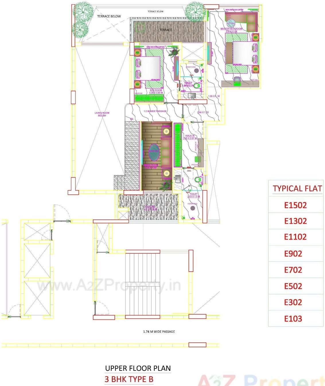 Layout of real estate project Skyville located at Ahmedabad, Ahmedabad, Gujarat