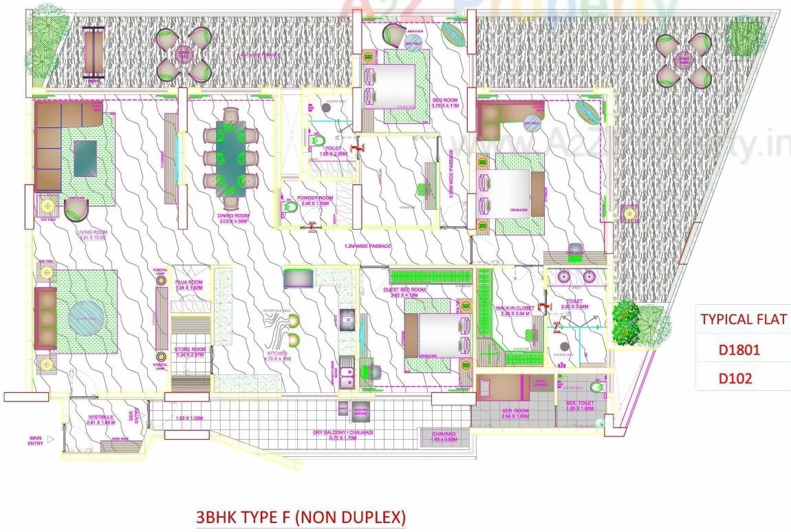 Layout of real estate project Skyville located at Ahmedabad, Ahmedabad, Gujarat