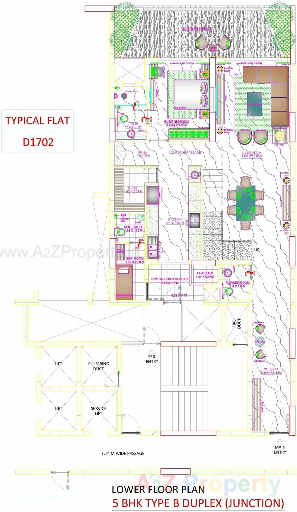 Layout of real estate project Skyville located at Ahmedabad, Ahmedabad, Gujarat