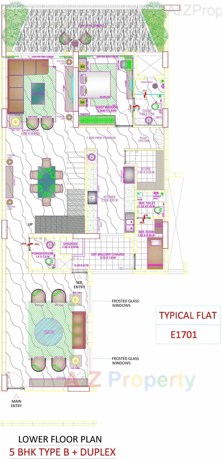 Layout of real estate project Skyville located at Ahmedabad, Ahmedabad, Gujarat