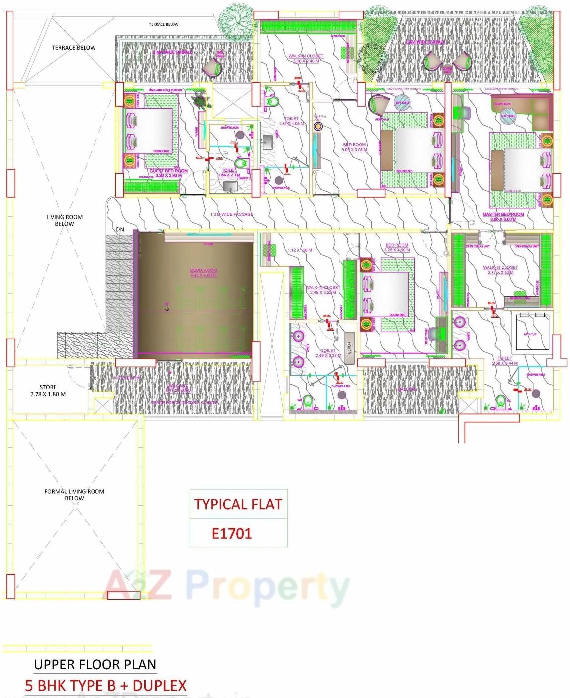 Layout of real estate project Skyville located at Ahmedabad, Ahmedabad, Gujarat
