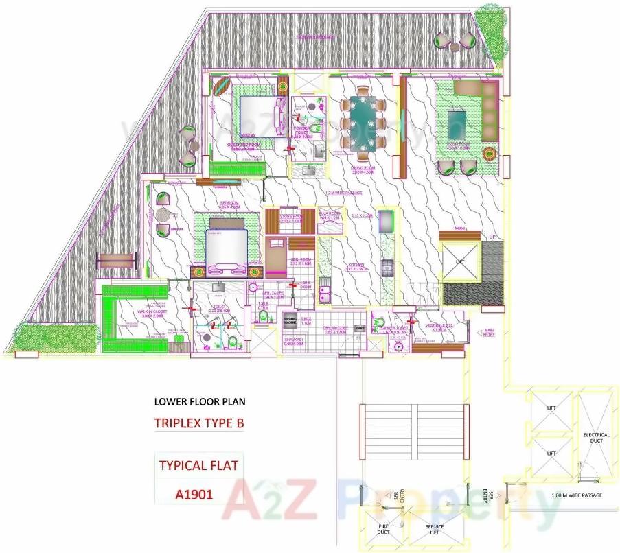 Layout of real estate project Skyville located at Ahmedabad, Ahmedabad, Gujarat