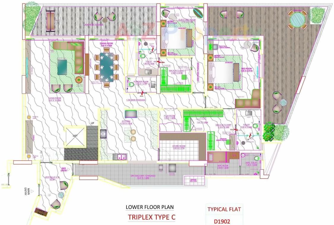 Layout of real estate project Skyville located at Ahmedabad, Ahmedabad, Gujarat