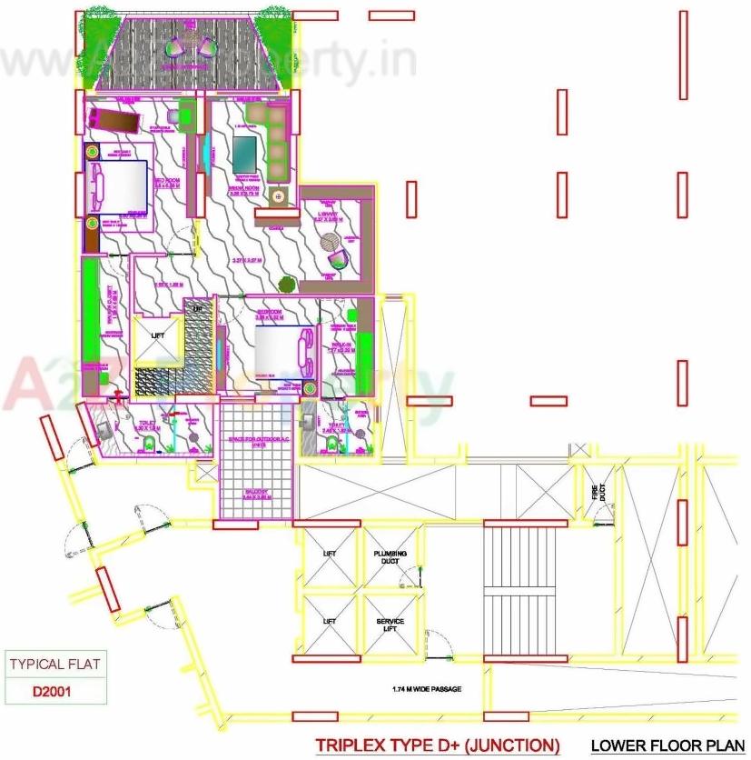 Layout of real estate project Skyville located at Ahmedabad, Ahmedabad, Gujarat