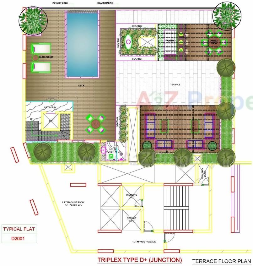Layout of real estate project Skyville located at Ahmedabad, Ahmedabad, Gujarat