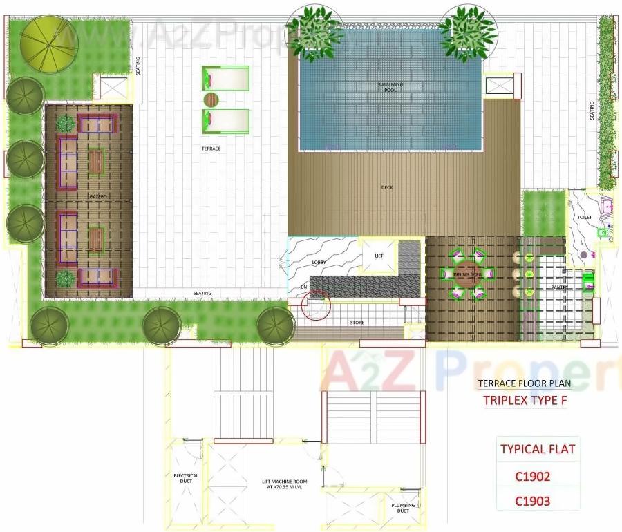 Layout of real estate project Skyville located at Ahmedabad, Ahmedabad, Gujarat