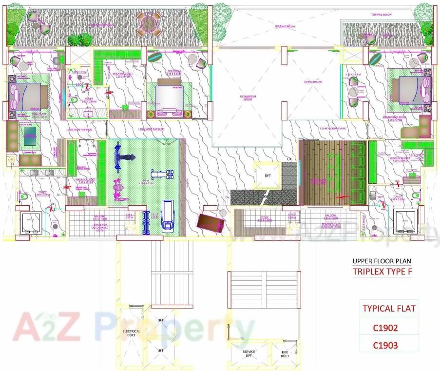 Layout of real estate project Skyville located at Ahmedabad, Ahmedabad, Gujarat