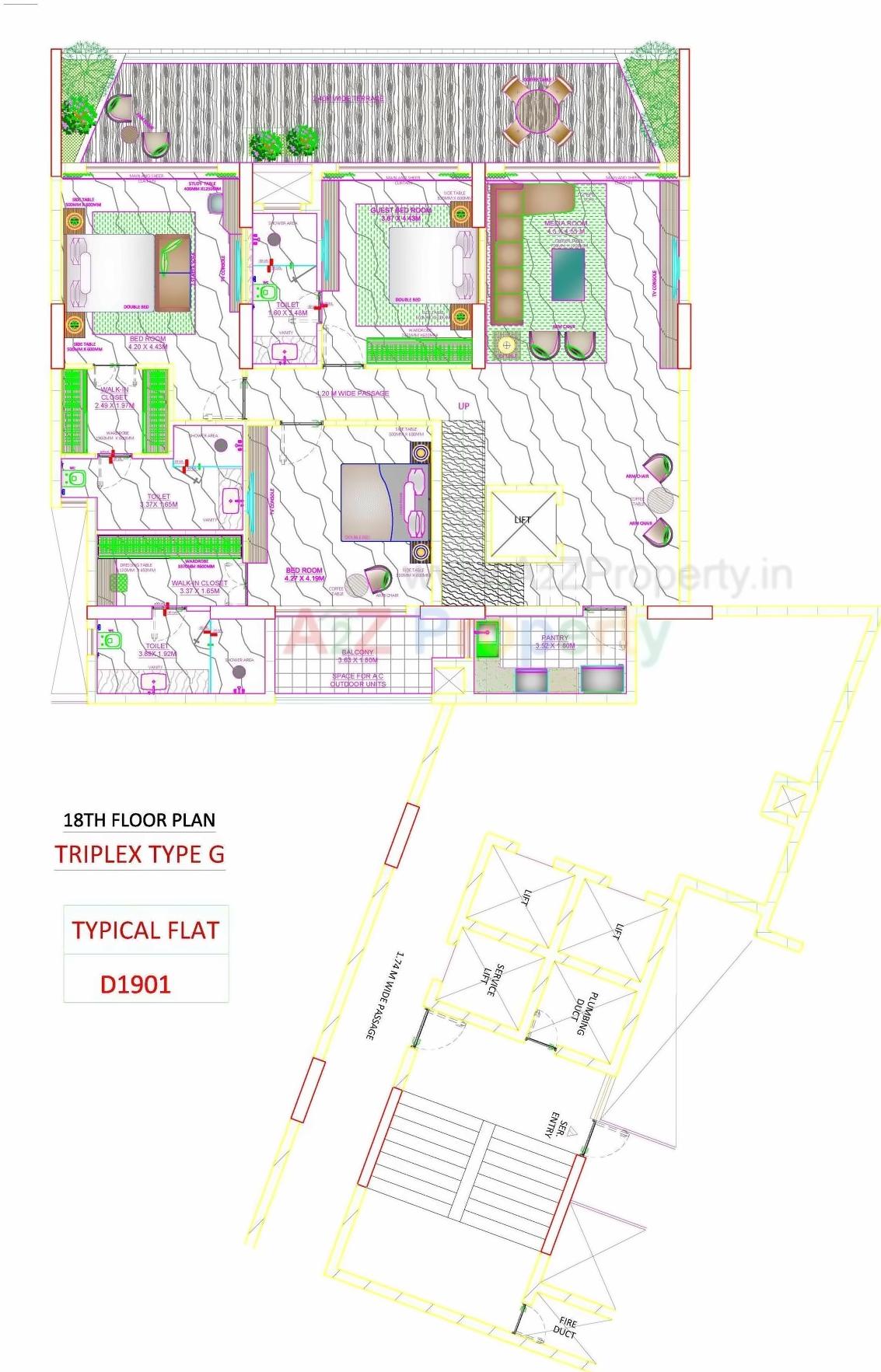 Layout of real estate project Skyville located at Ahmedabad, Ahmedabad, Gujarat