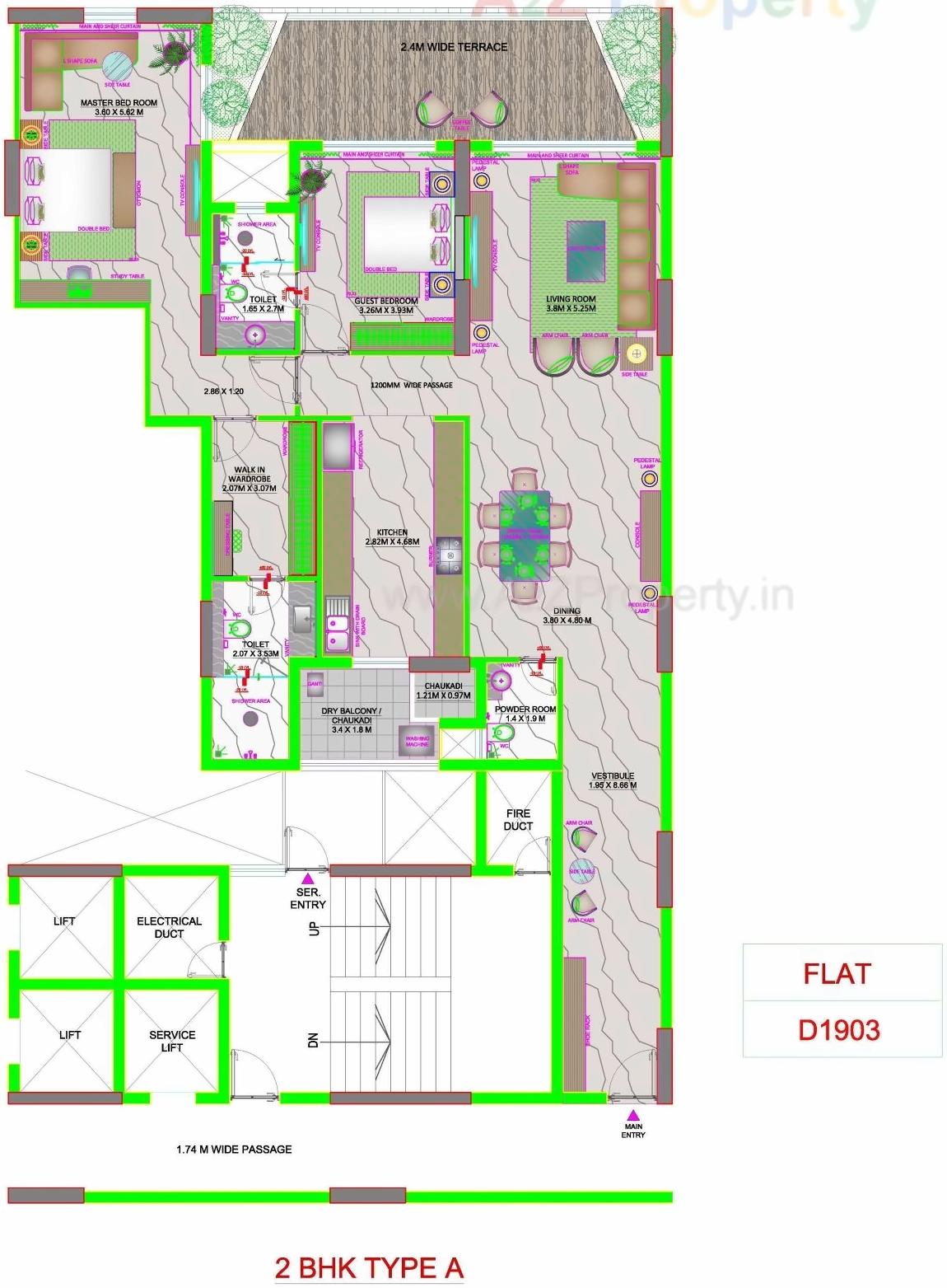 Layout of real estate project Skyville located at Ahmedabad, Ahmedabad, Gujarat