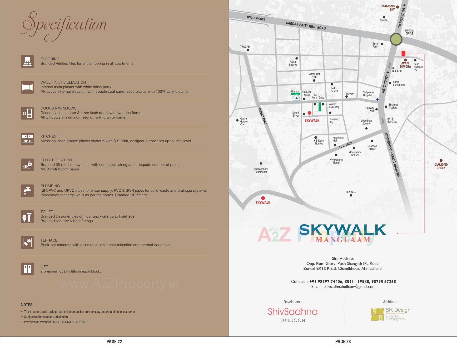  of real estate project Skywalk Manglaam located at Chandkheda, Ahmedabad, Gujarat