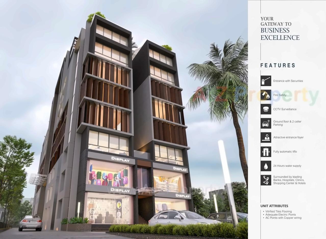 3D Elevation of real estate project Skywalk The Element located at Ahmedabad, Ahmedabad, Gujarat