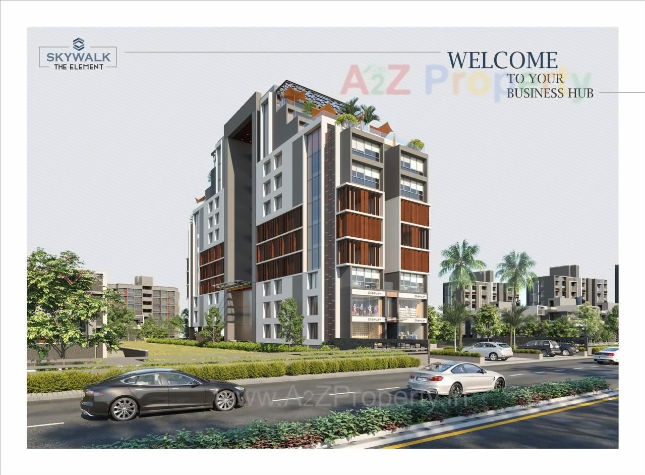 3D Elevation of real estate project Skywalk The Element located at Ahmedabad, Ahmedabad, Gujarat