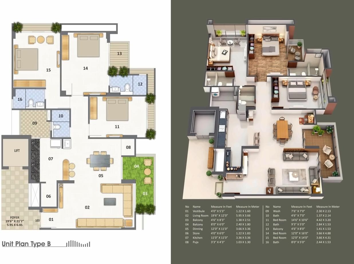 Layout of real estate project Skywalk located at Sola, Ahmedabad, Gujarat