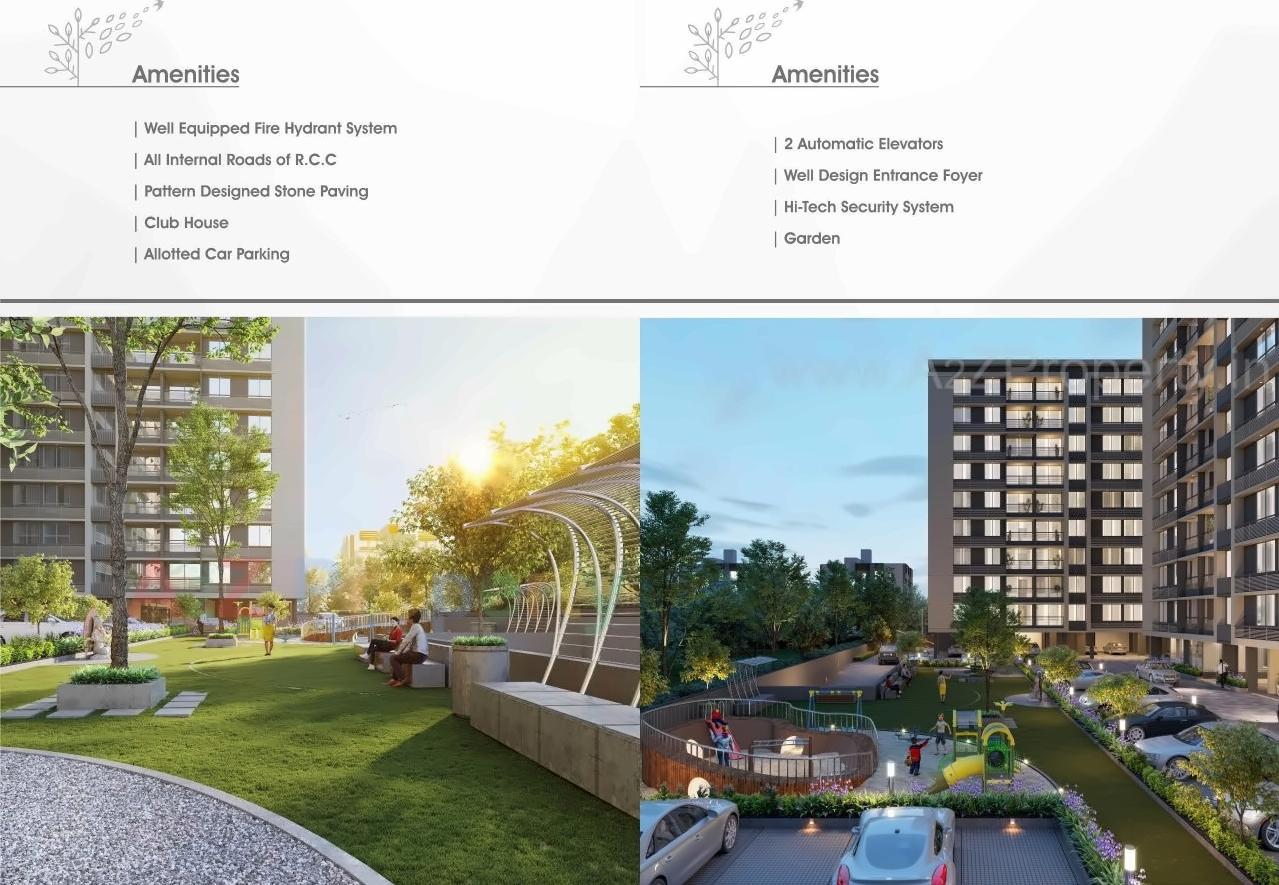 3D Elevation of real estate project Skywalk located at Zundal, Ahmedabad, Gujarat