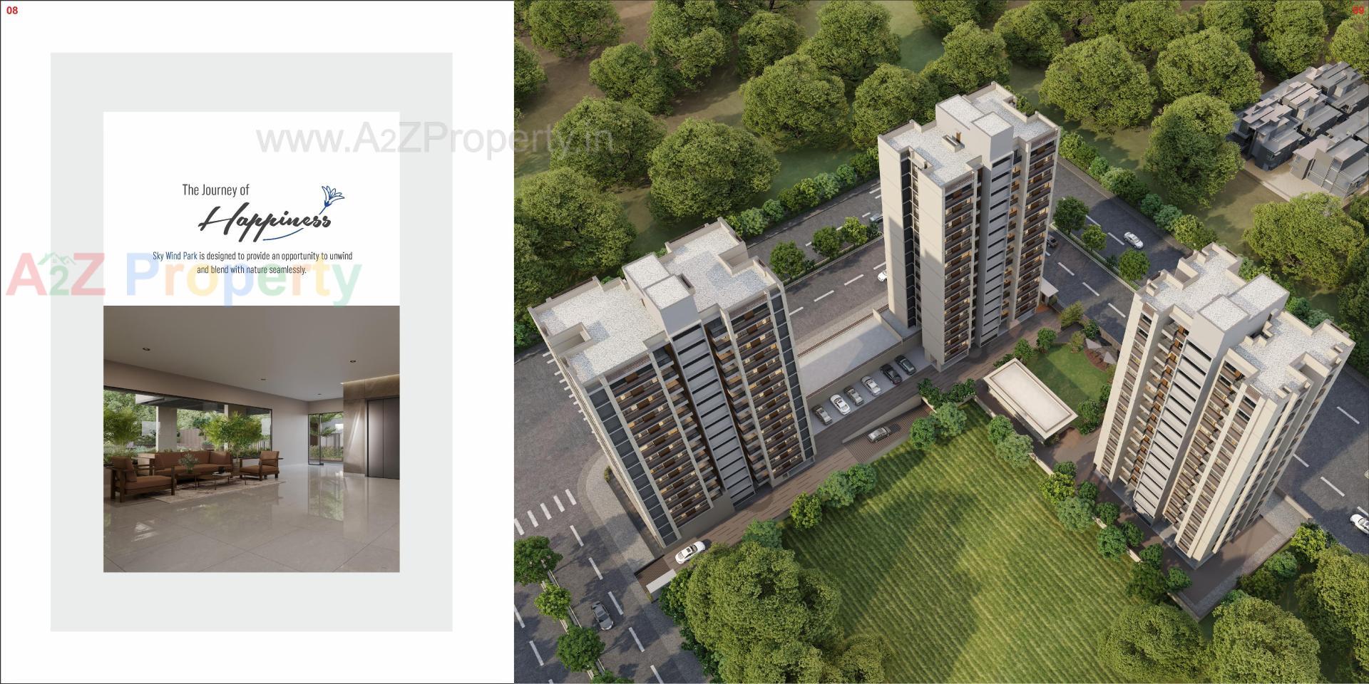 3D Elevation of real estate project Skywind Park located at Vadaj, Ahmedabad, Gujarat