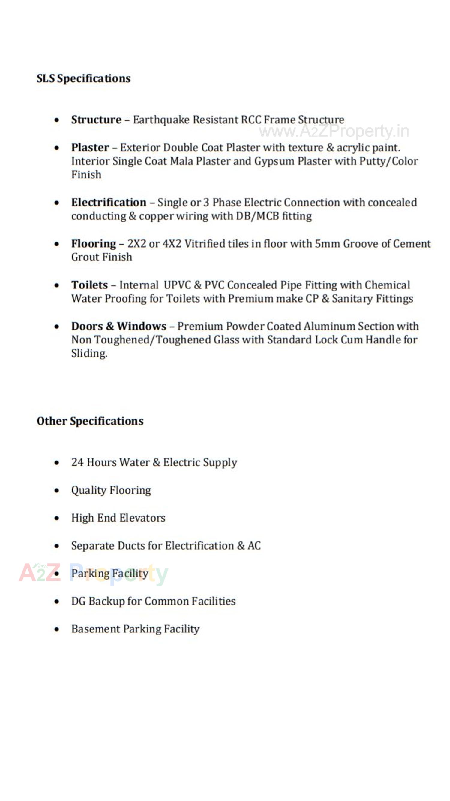  of real estate project Sls located at Changispur, Ahmedabad, Gujarat