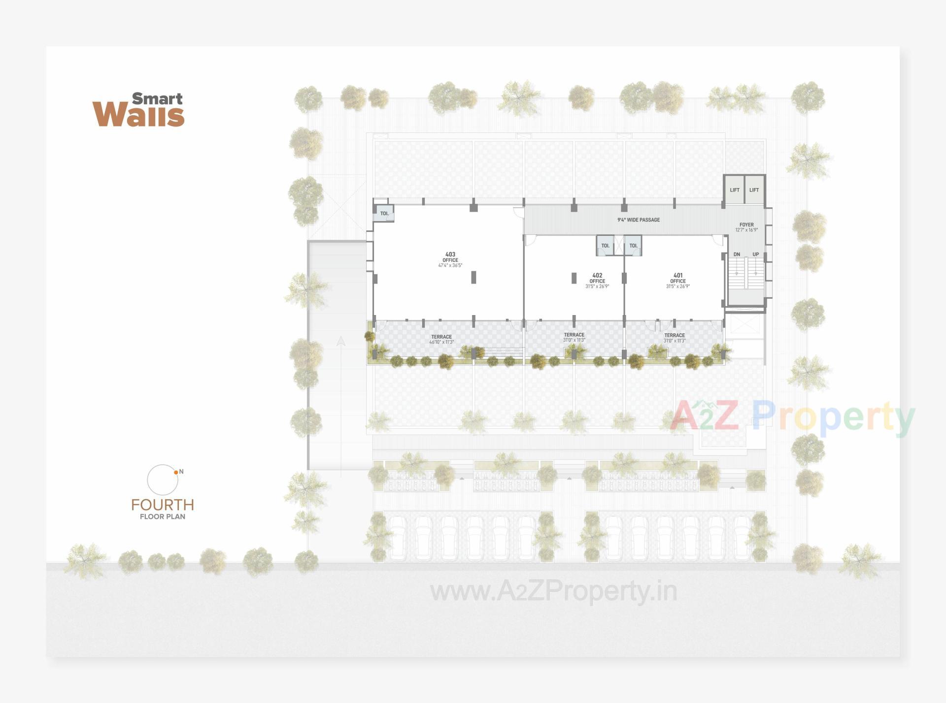 Layout of real estate project Smart Walls located at Sola, Ahmedabad, Gujarat