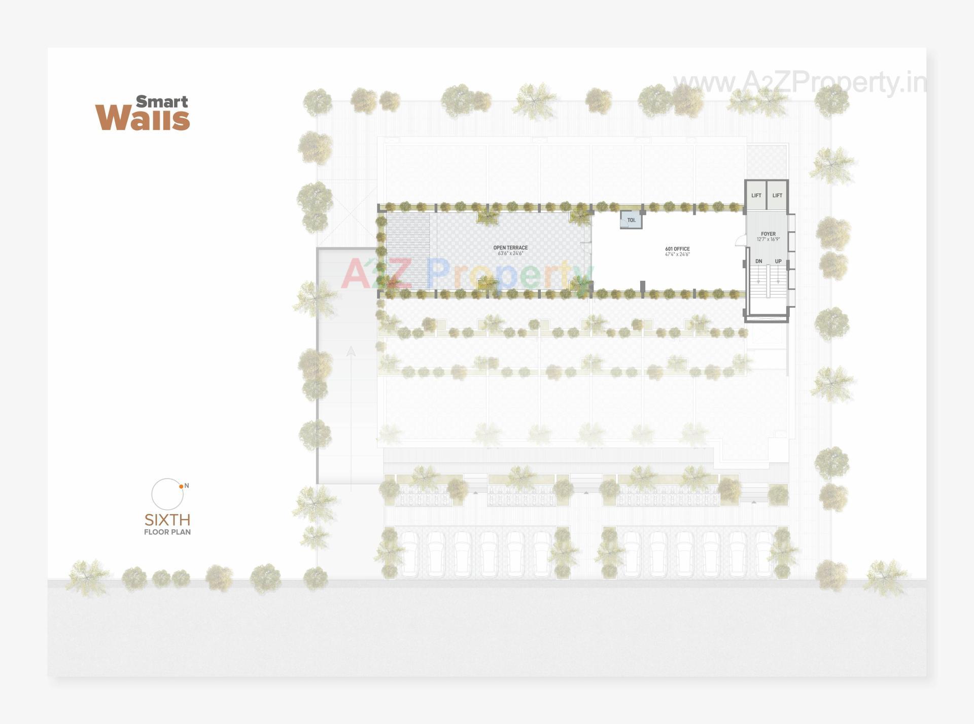 Layout of real estate project Smart Walls located at Sola, Ahmedabad, Gujarat