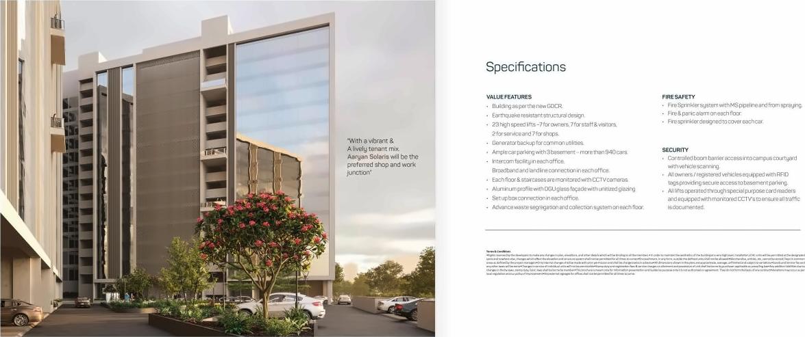 3D Elevation of real estate project Solaris Business Hub located at Vadaj, Ahmedabad, Gujarat