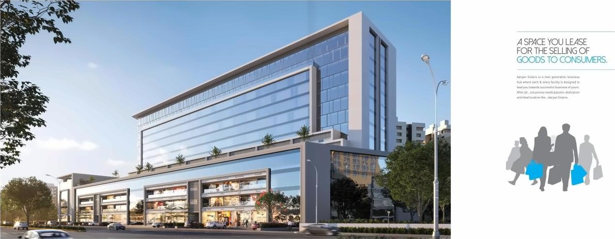 3D Elevation of real estate project Solaris Business Hub located at Vadaj, Ahmedabad, Gujarat