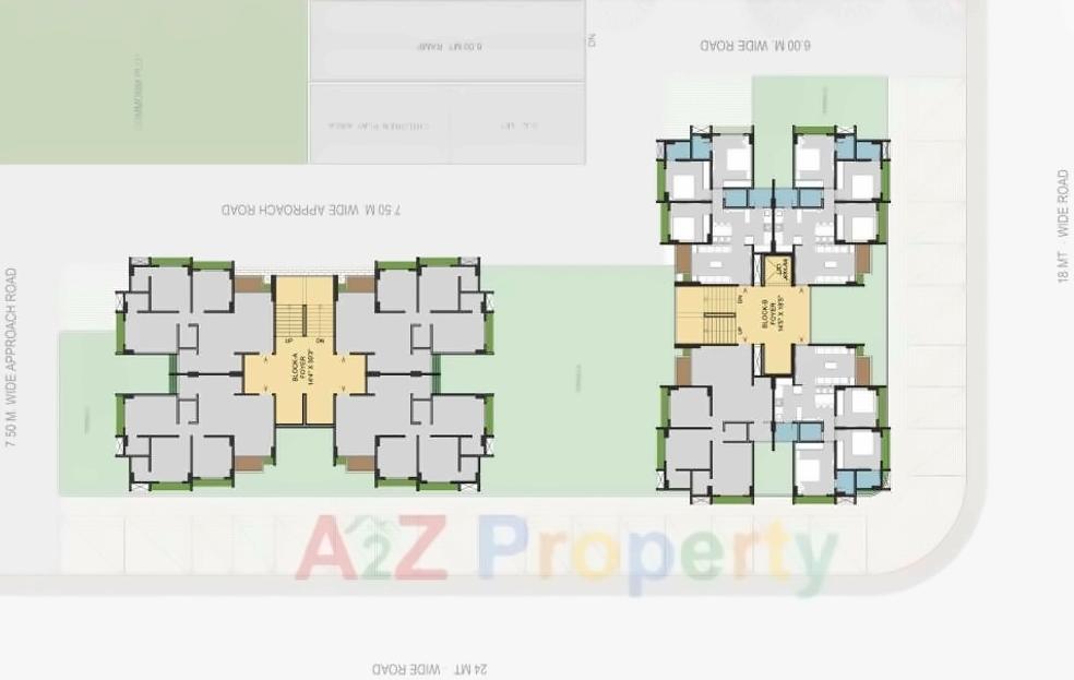 Layout of real estate project Solis One located at Ghuma, Ahmedabad, Gujarat