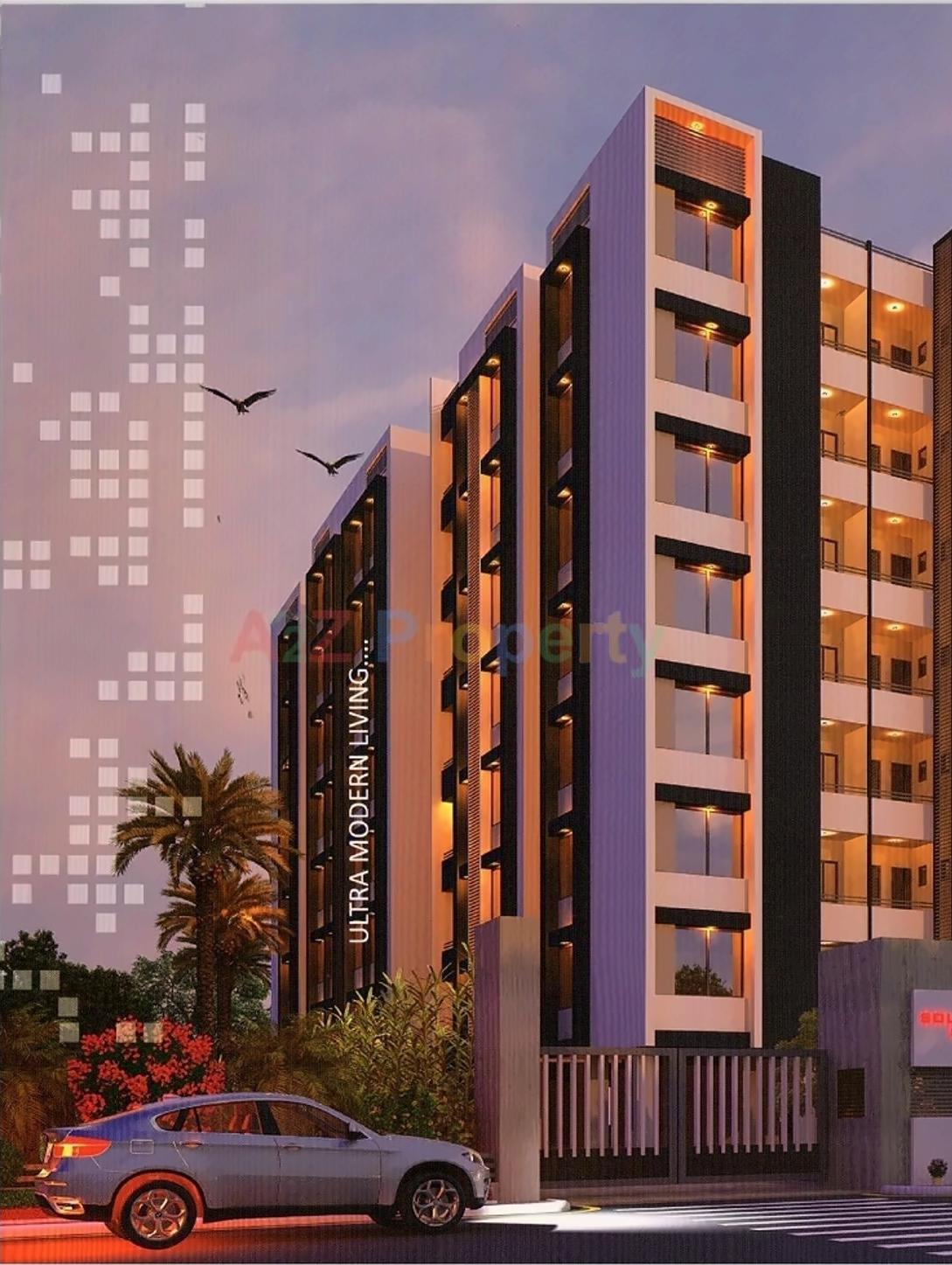 3D Elevation of real estate project Solitair Sky located at Odhav, Ahmedabad, Gujarat