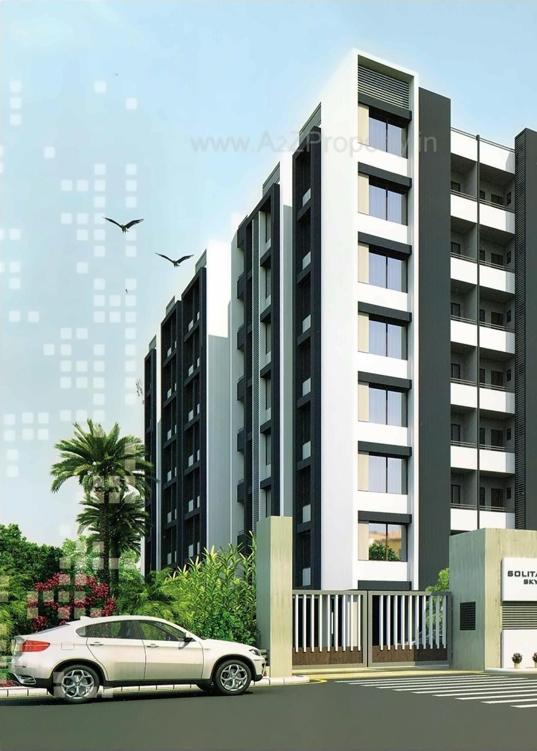 3D Elevation of real estate project Solitair Sky located at Odhav, Ahmedabad, Gujarat