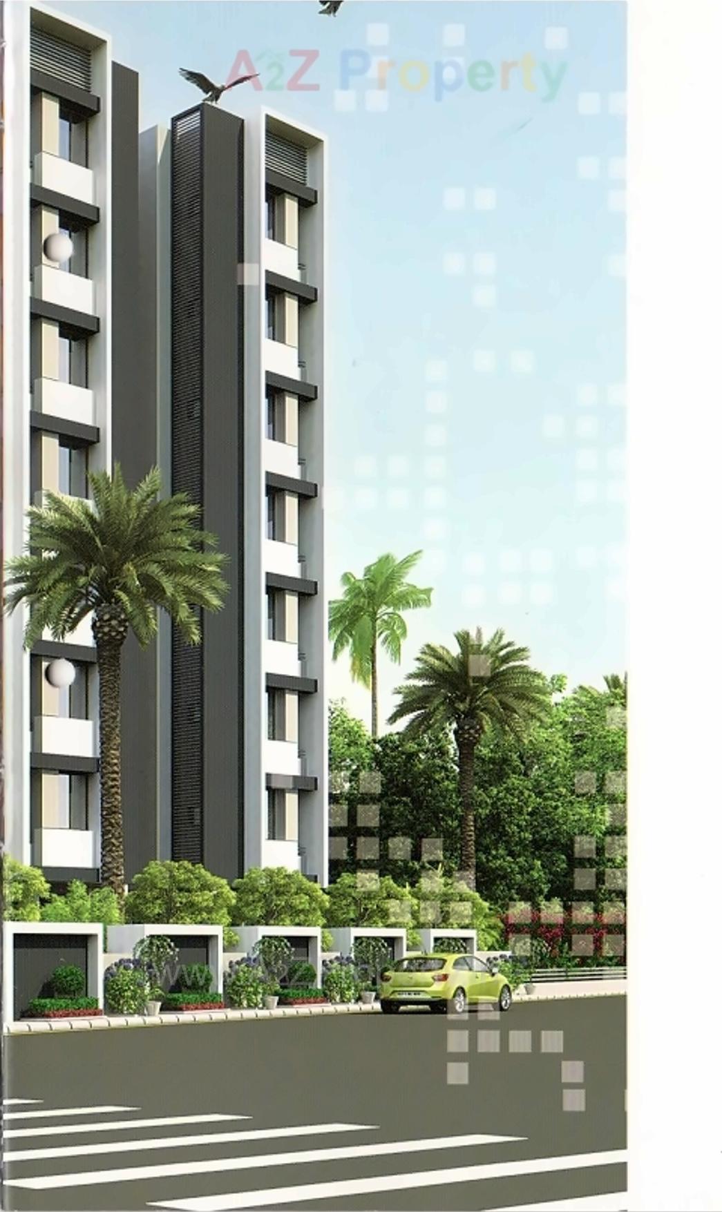 3D Elevation of real estate project Solitair Sky located at Odhav, Ahmedabad, Gujarat