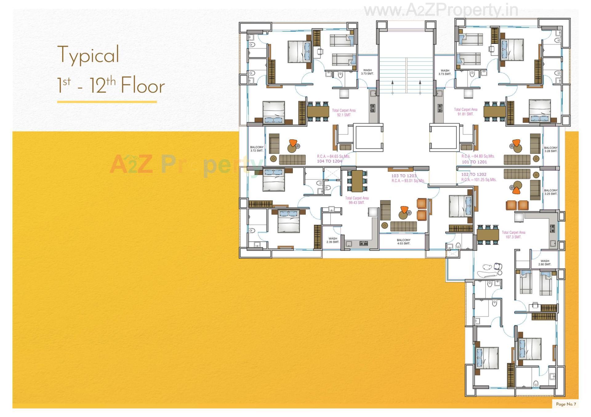 Layout of real estate project Solitaire Arise located at Vejalpur, Ahmedabad, Gujarat