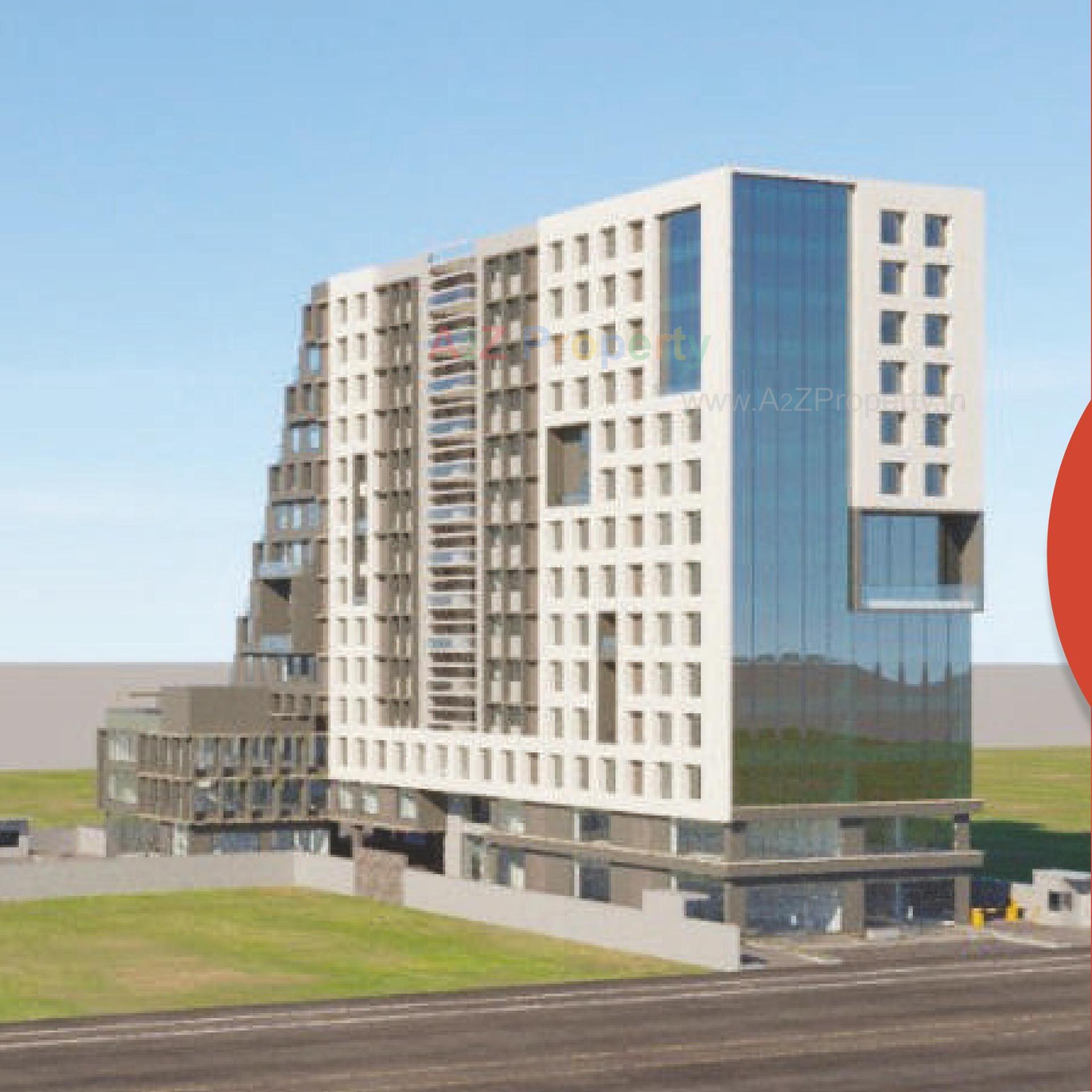 3D Elevation of real estate project Solitaire Connect located at Makarba, Ahmedabad, Gujarat