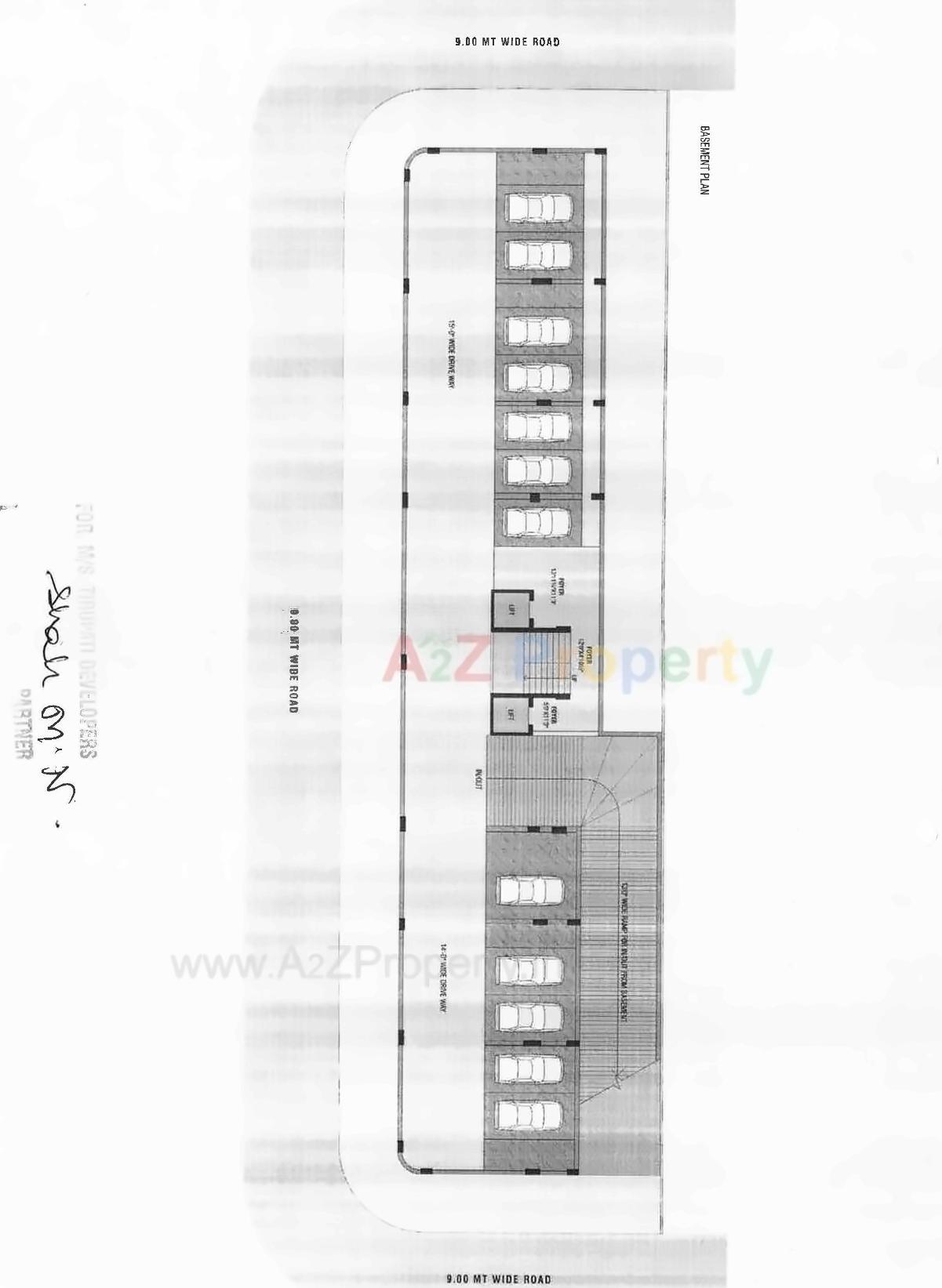 Layout of real estate project Solitaire Reside located at Bodakdev, Ahmedabad, Gujarat