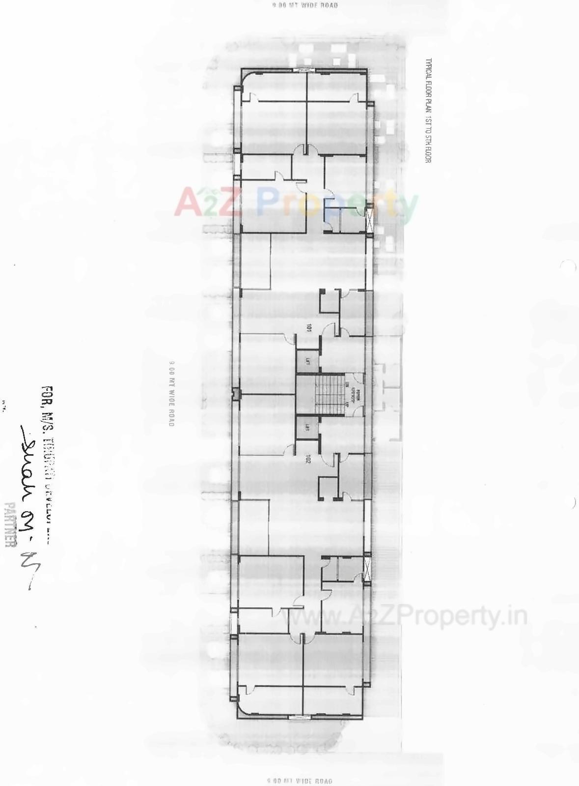 Layout of real estate project Solitaire Reside located at Bodakdev, Ahmedabad, Gujarat