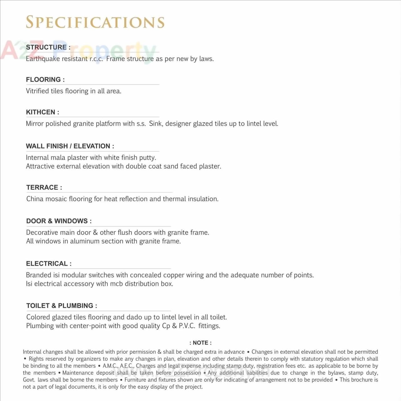 Project Specifications