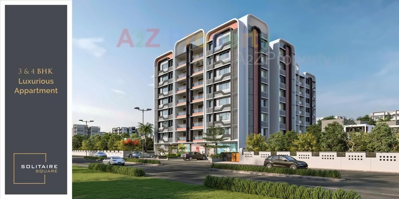 3D Elevation of real estate project Solitaire Square located at Nikol, Ahmedabad, Gujarat