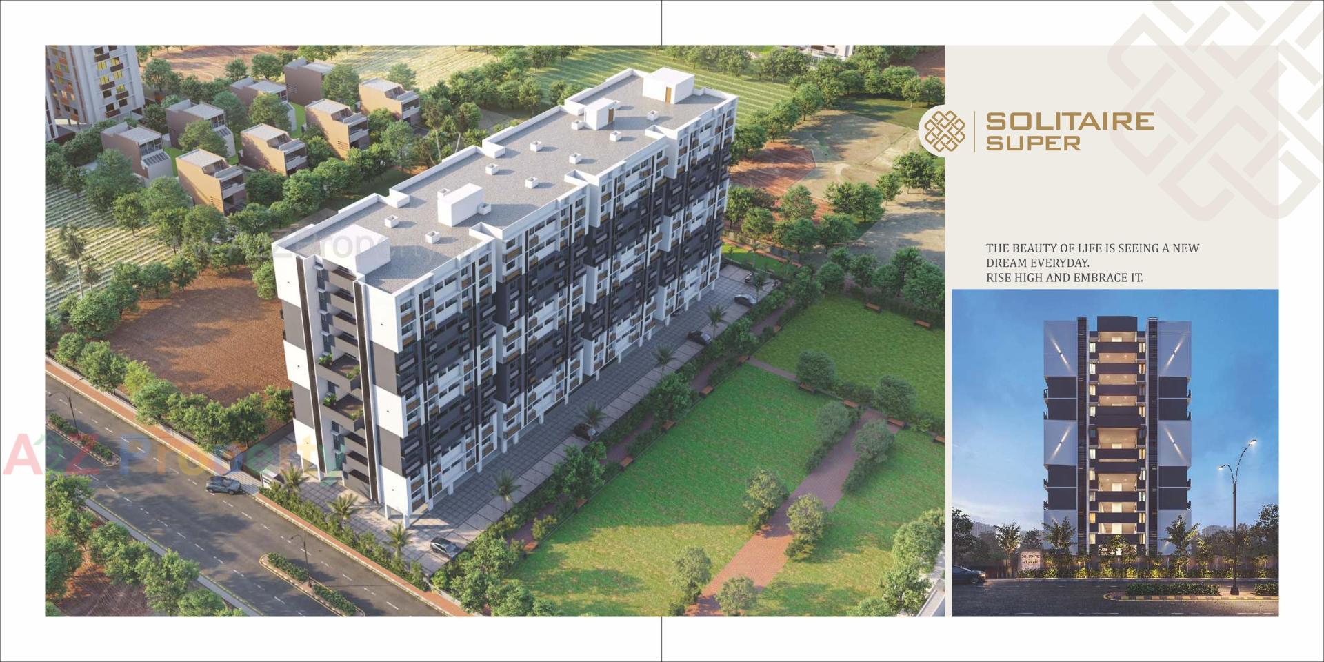 3D Elevation of real estate project Solitaire Superb located at Nikol, Ahmedabad, Gujarat