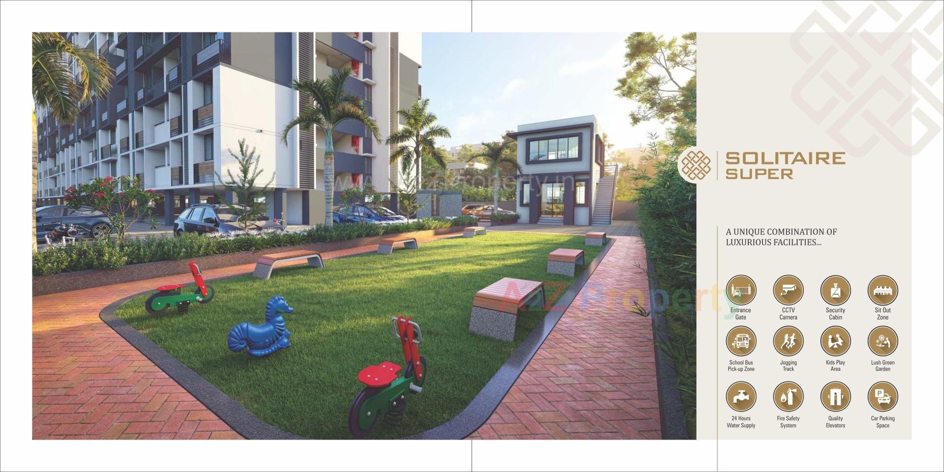 3D Elevation of real estate project Solitaire Superb located at Nikol, Ahmedabad, Gujarat