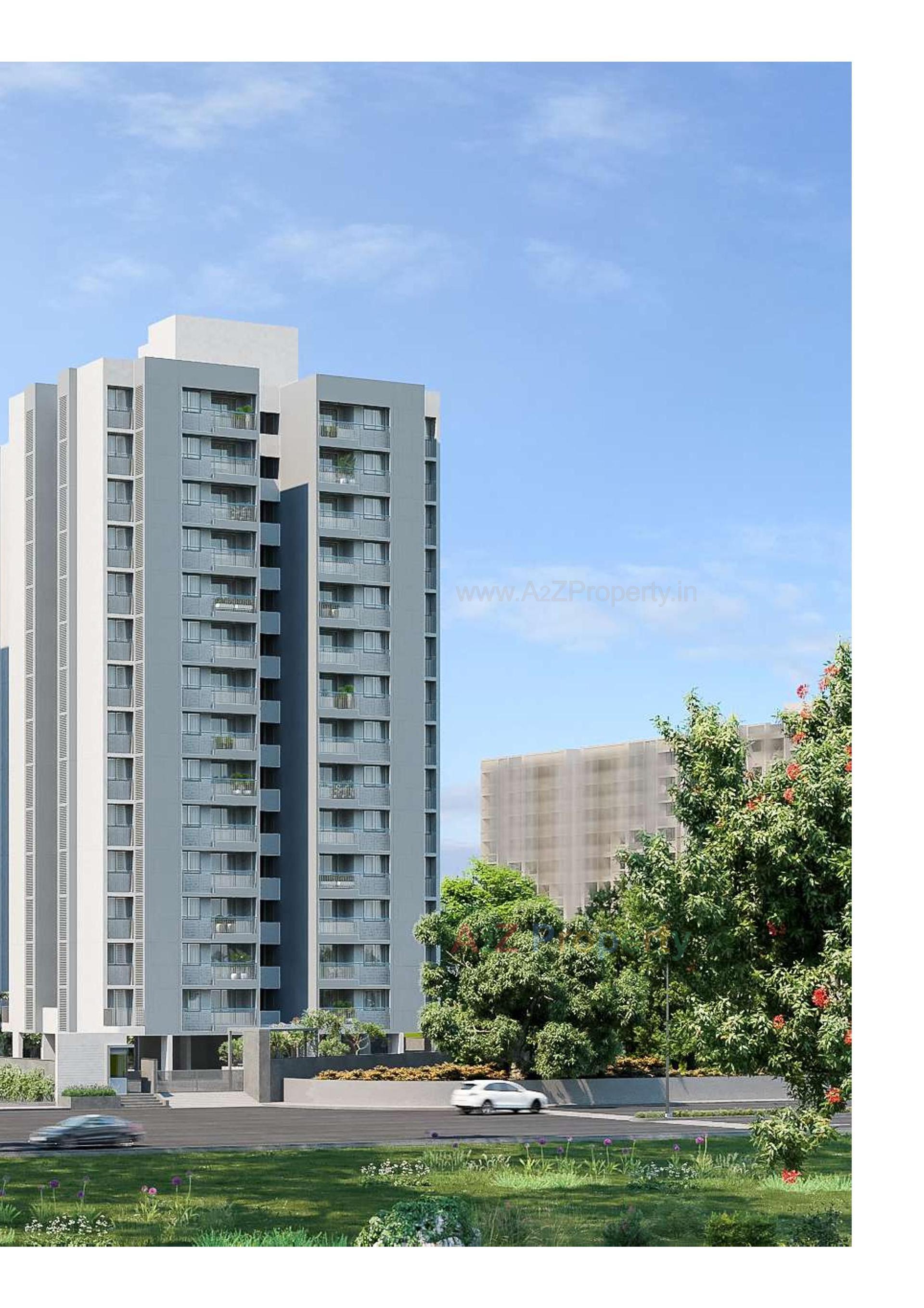 3D Elevation of real estate project Solitaire Vista located at Gota, Ahmedabad, Gujarat