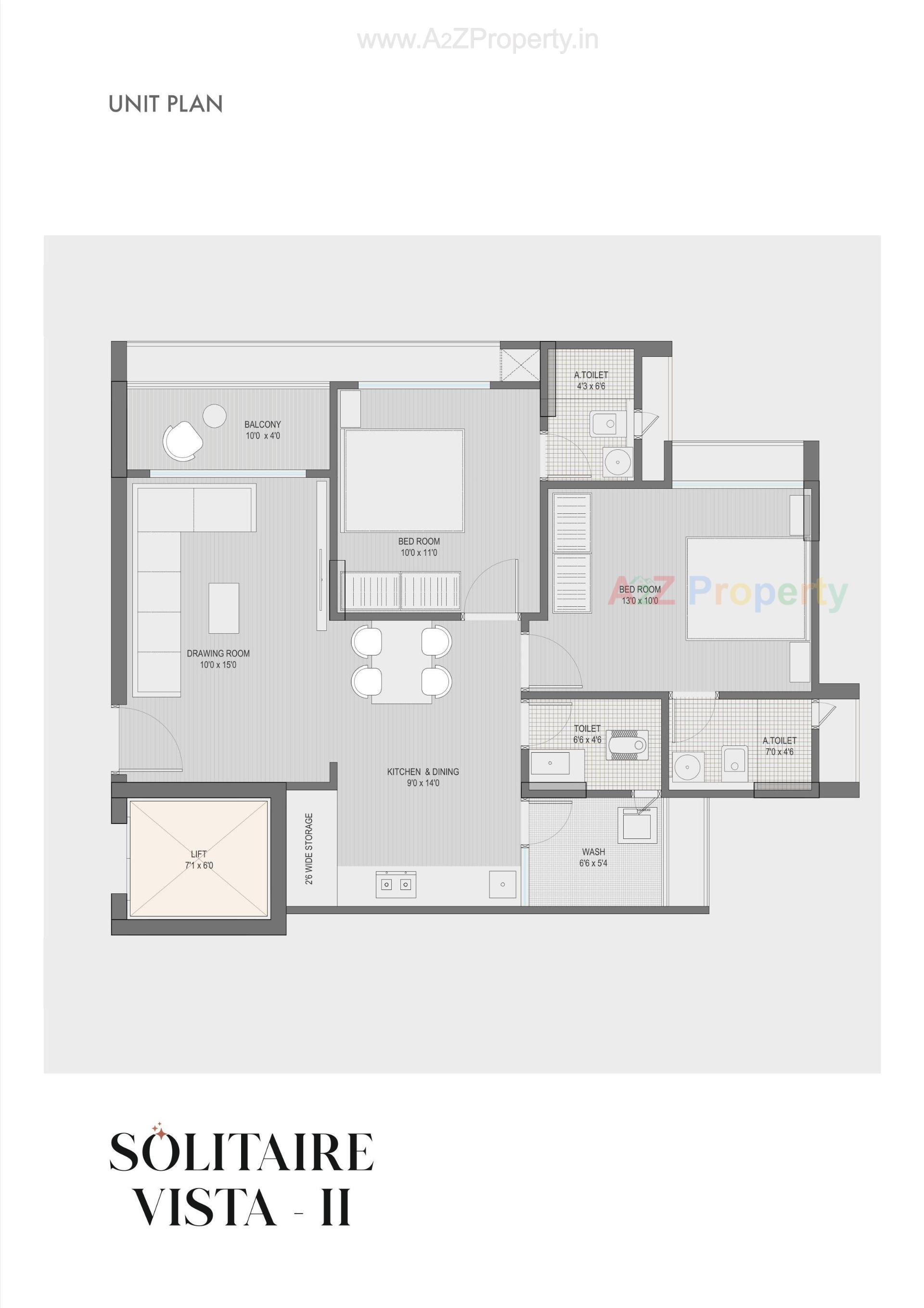 Layout of real estate project Solitaire Vista located at Gota, Ahmedabad, Gujarat