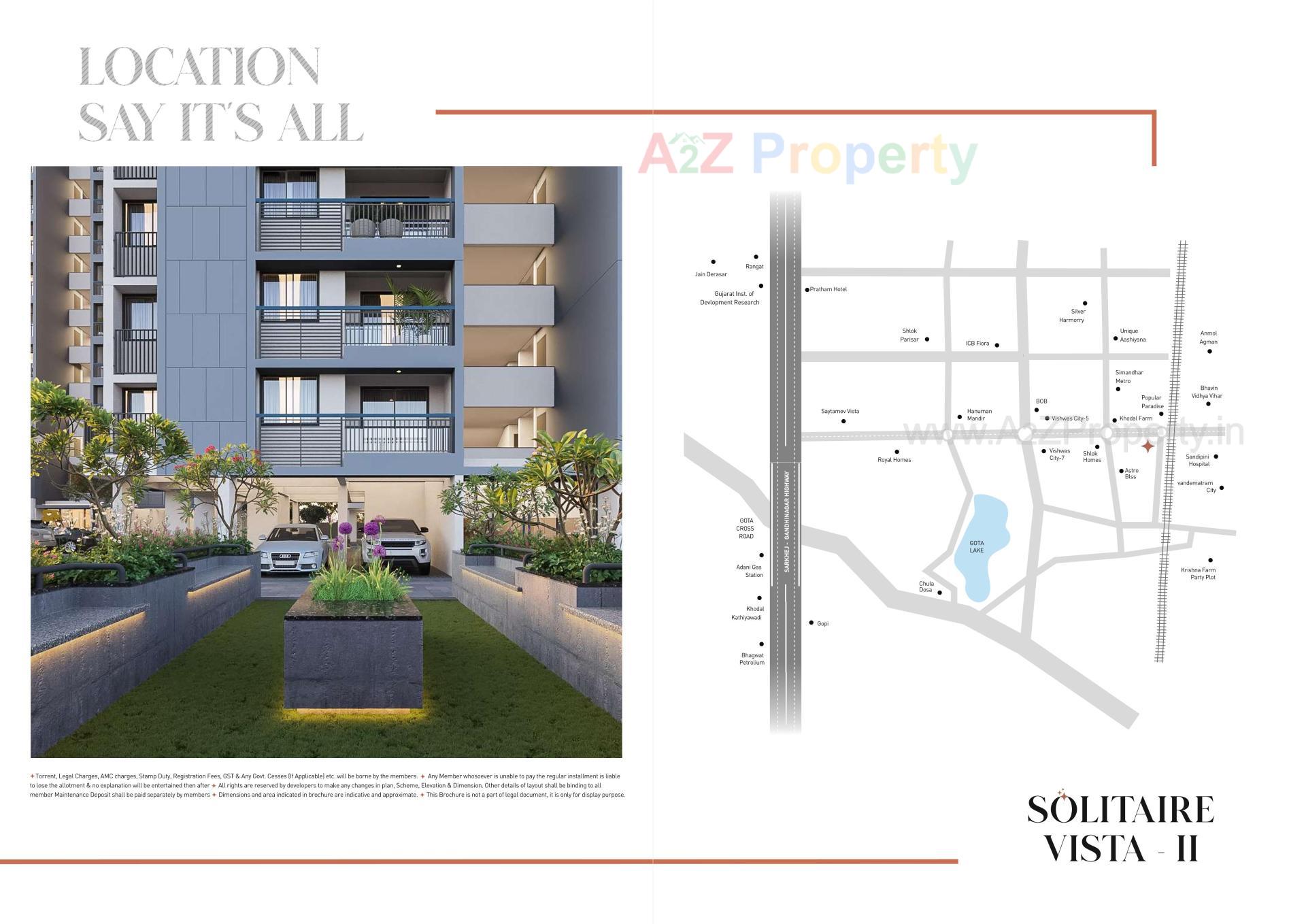  of real estate project Solitaire Vista located at Gota, Ahmedabad, Gujarat