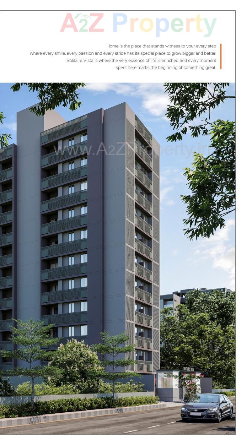 3D Elevation of real estate project Solitaire Vista located at Gota, Ahmedabad, Gujarat