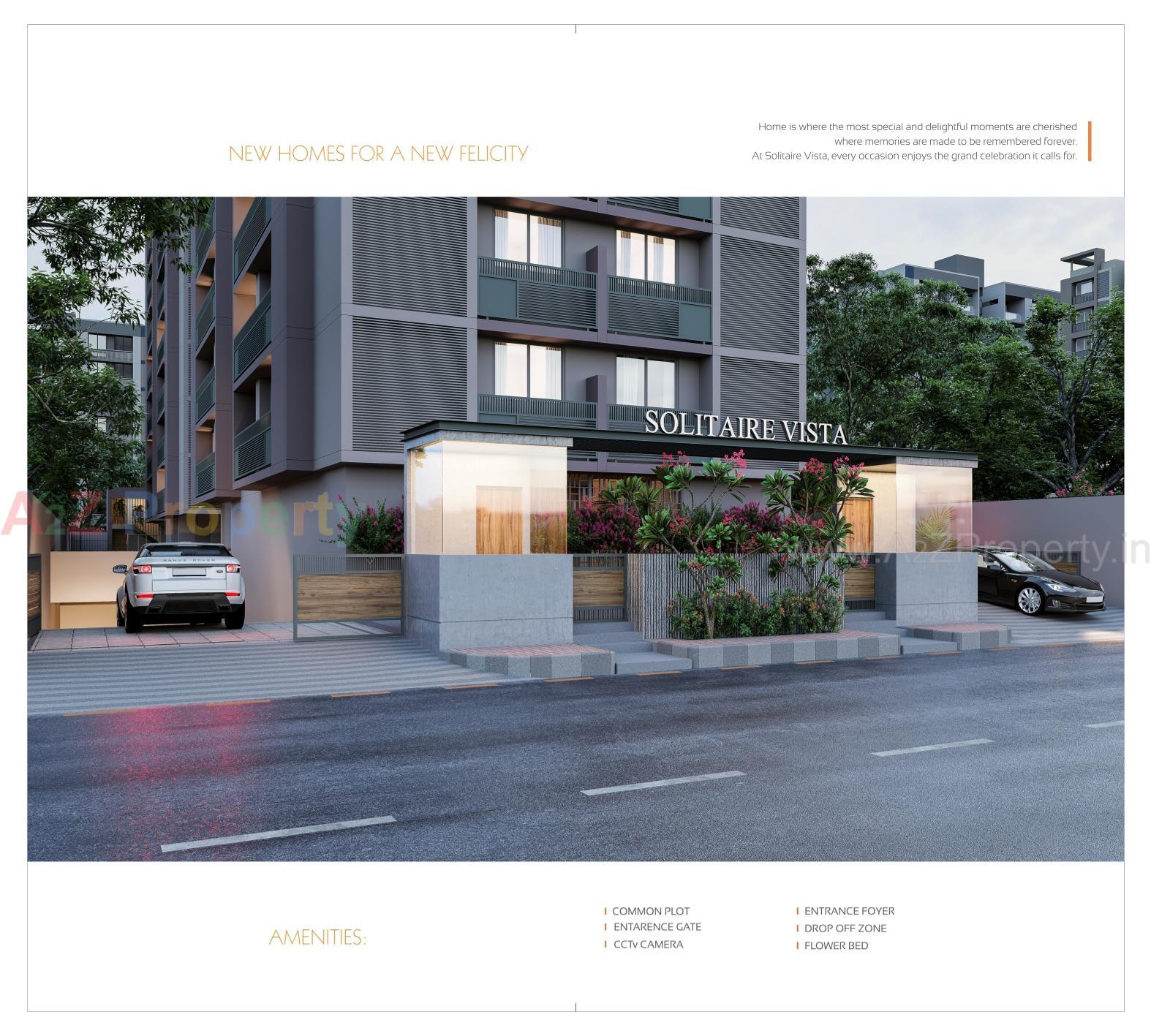 3D Elevation of real estate project Solitaire Vista located at Gota, Ahmedabad, Gujarat