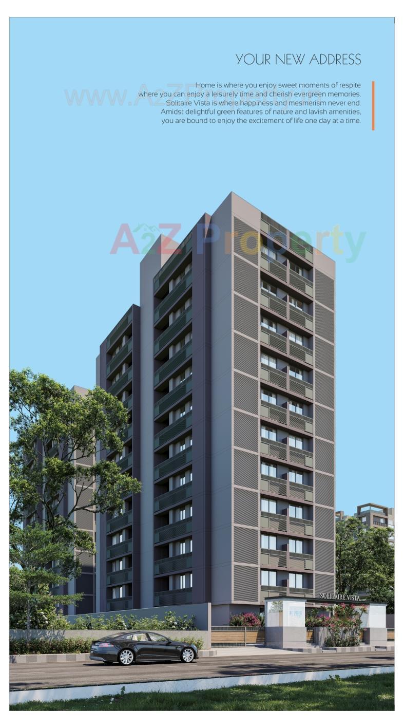 3D Elevation of real estate project Solitaire Vista located at Gota, Ahmedabad, Gujarat
