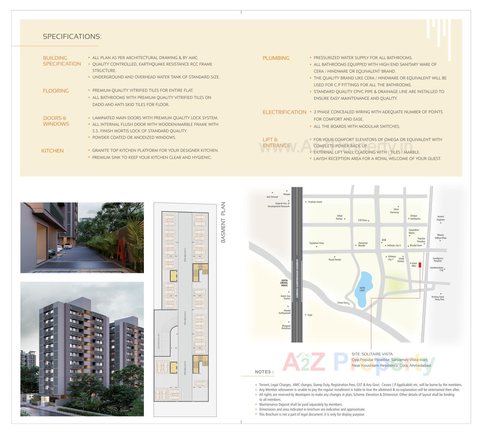  of real estate project Solitaire Vista located at Gota, Ahmedabad, Gujarat